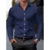Men's long-sleeved business casual shirt, small floral design, exquisite shirt, as a gift for relatives, four seasons style