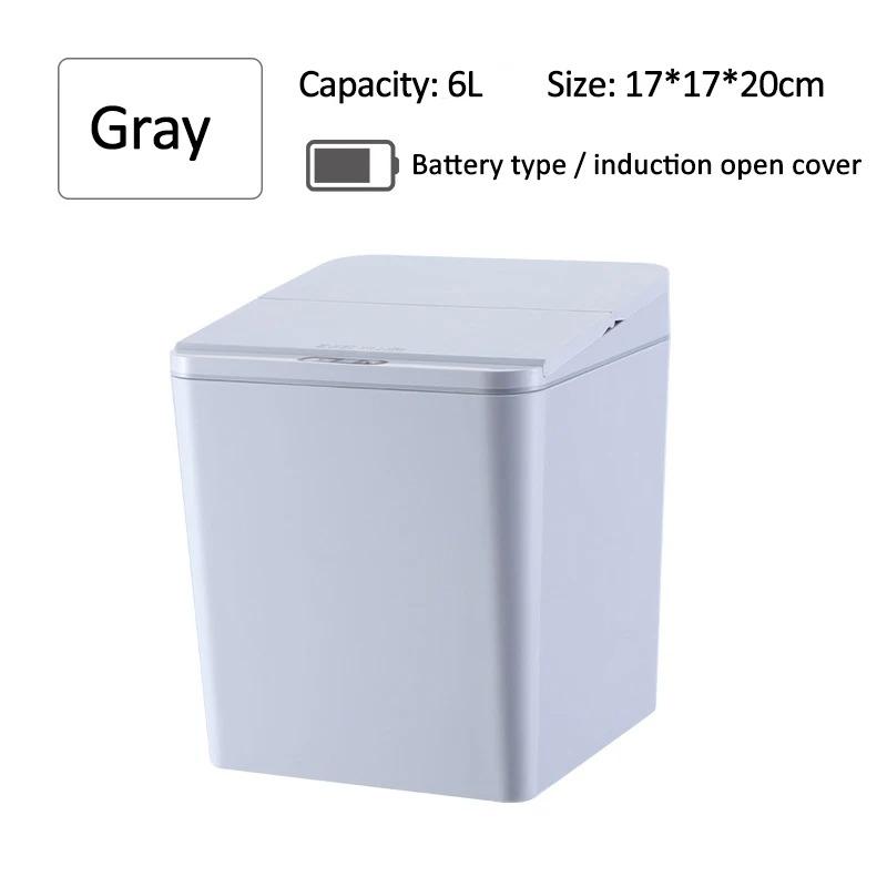 Intelligent Mini Desktop Trash Can Automatic Touchless Infrared Motion Sensor Trash Can Car Trash Portable Storage For Kitchen