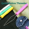 DIY Needlework Automatic Needle Threader Plastic Handle Needle Threaders Automatic Thread Device