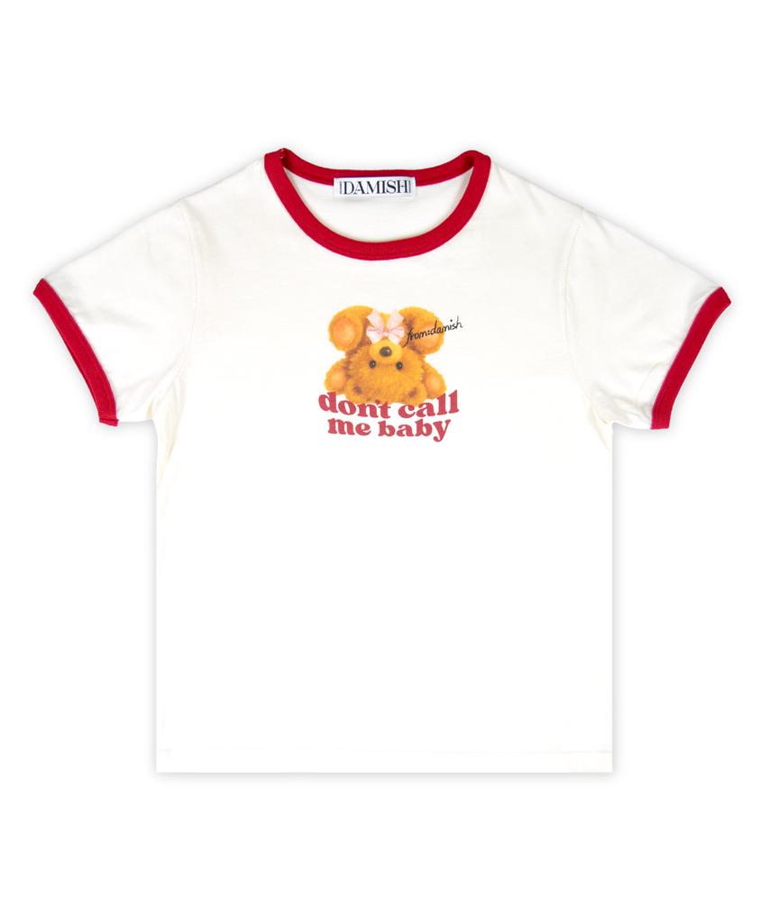 Damiswi Reverse Teddy Ringer T-Shirt_Red
