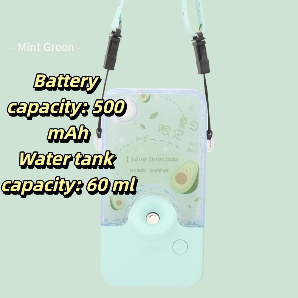 Compact Design Facial Hydrating Mist Sprayer USB Rechargeable Rechargeable Sprayer  Hot Weather зелёный