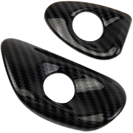 Carbon Fiber Style Interior Door Handle Button Trims Cover Accessoriess for 2005-2013 Chevy Corvette C6
