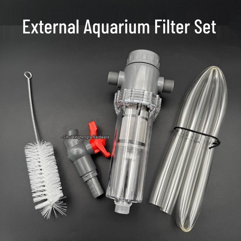 Aquarium External Filter & Fish Waste Collector with 4-Point Sedimentation Chamber