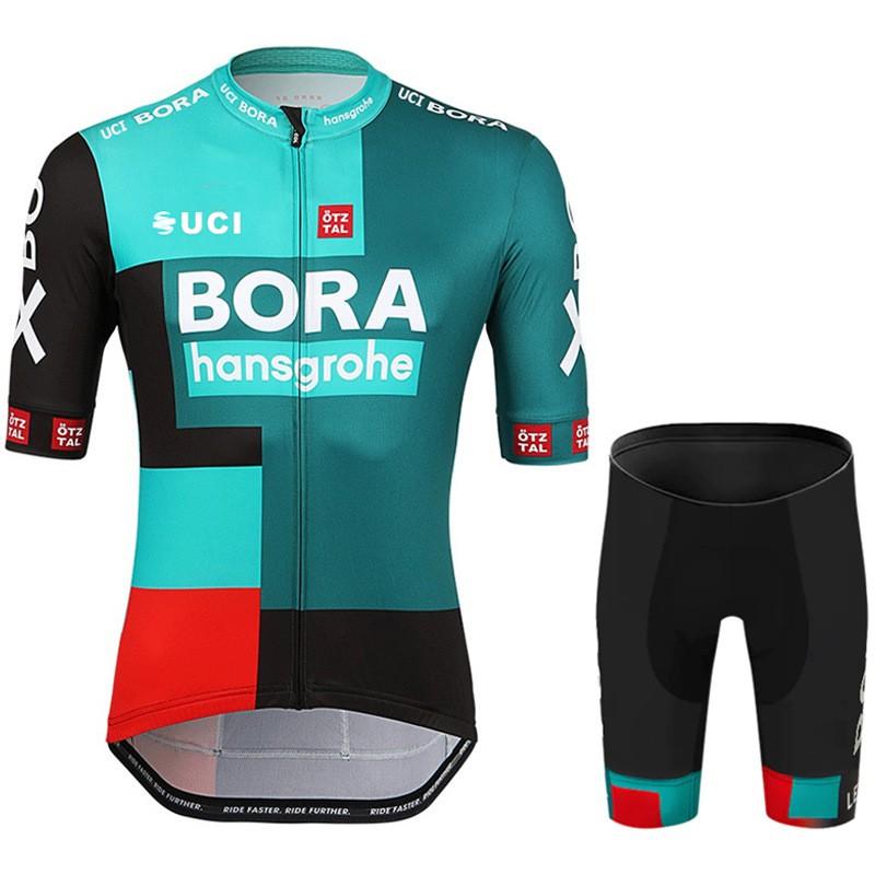 Mens Cycling Jersey Set Short Sleeve Breathable Quick Dry Mountain Bike Apparel