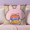 Cartoon A-Asamimichan Cute Bunny Pillow Case  Ultra Soft Skin Friendly Fabric Cloud Like Comfort & Concealed Zipper