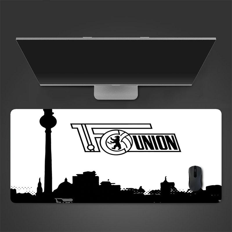 Union Berlin Mouse Pad, Large Gaming Desk Mat, Non-slip XXL Mousepad for Laptop & Tablet, Mini PC Playmat with Stitched Edges