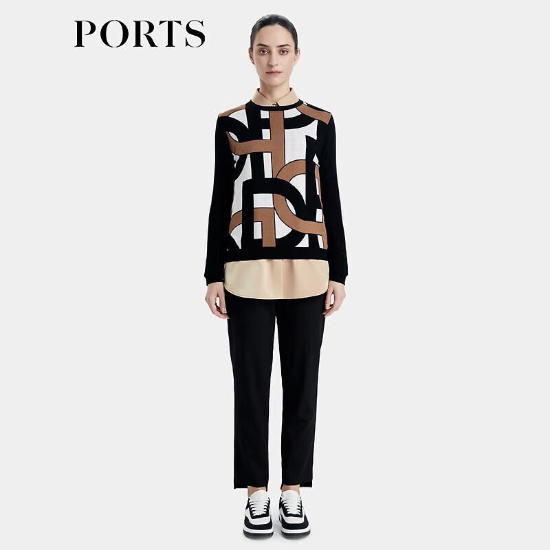 PORTS Women's Solid Slim Casual Pants