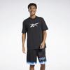 Reebok Logo Outdoor Sports Breathable Casual Fashion Short Sleeve T-Shirt Men Tops Black GR8481