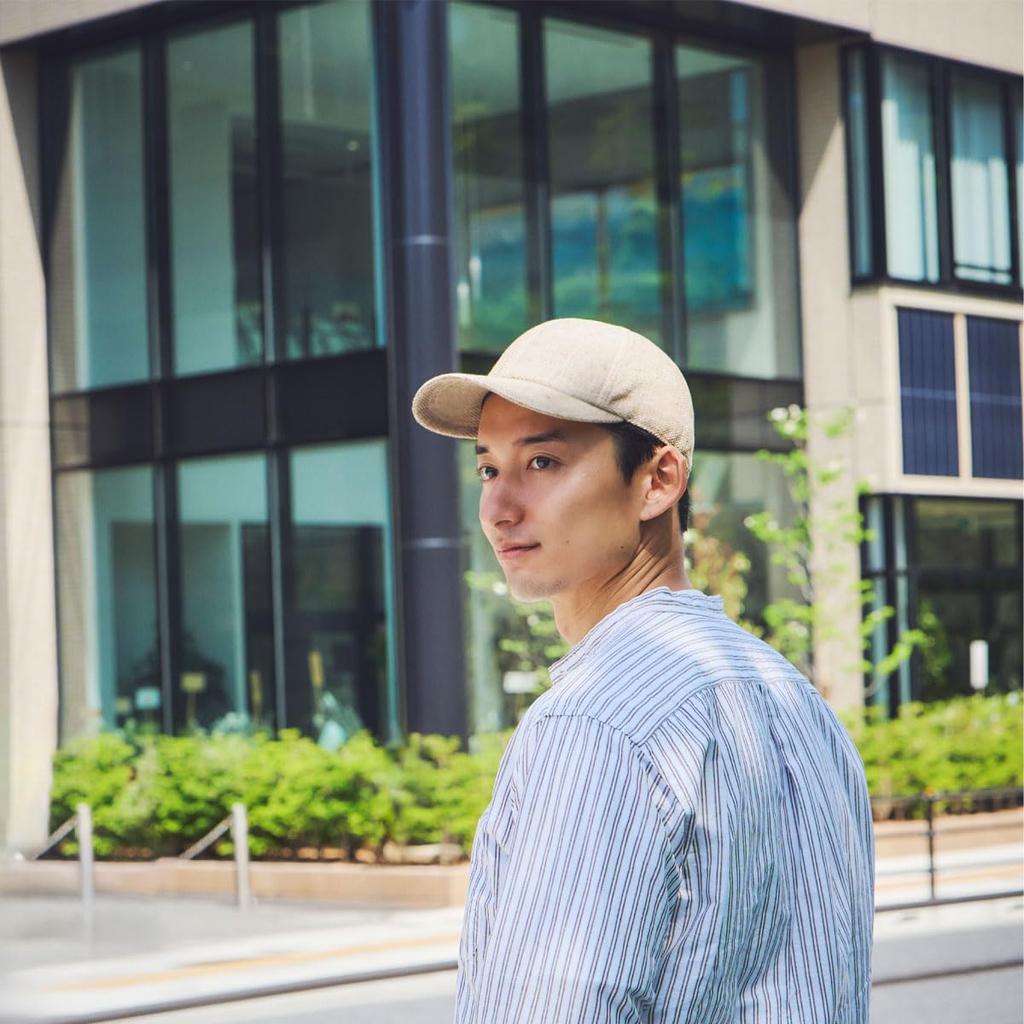 ORIHARA STYLE Tochio Woven Cotton Linen Cap Baseball Golf Foldable Tochio Day (Men's Cap, Cap, Hat, Woven, Lightweight, Cool, Father's Gift)