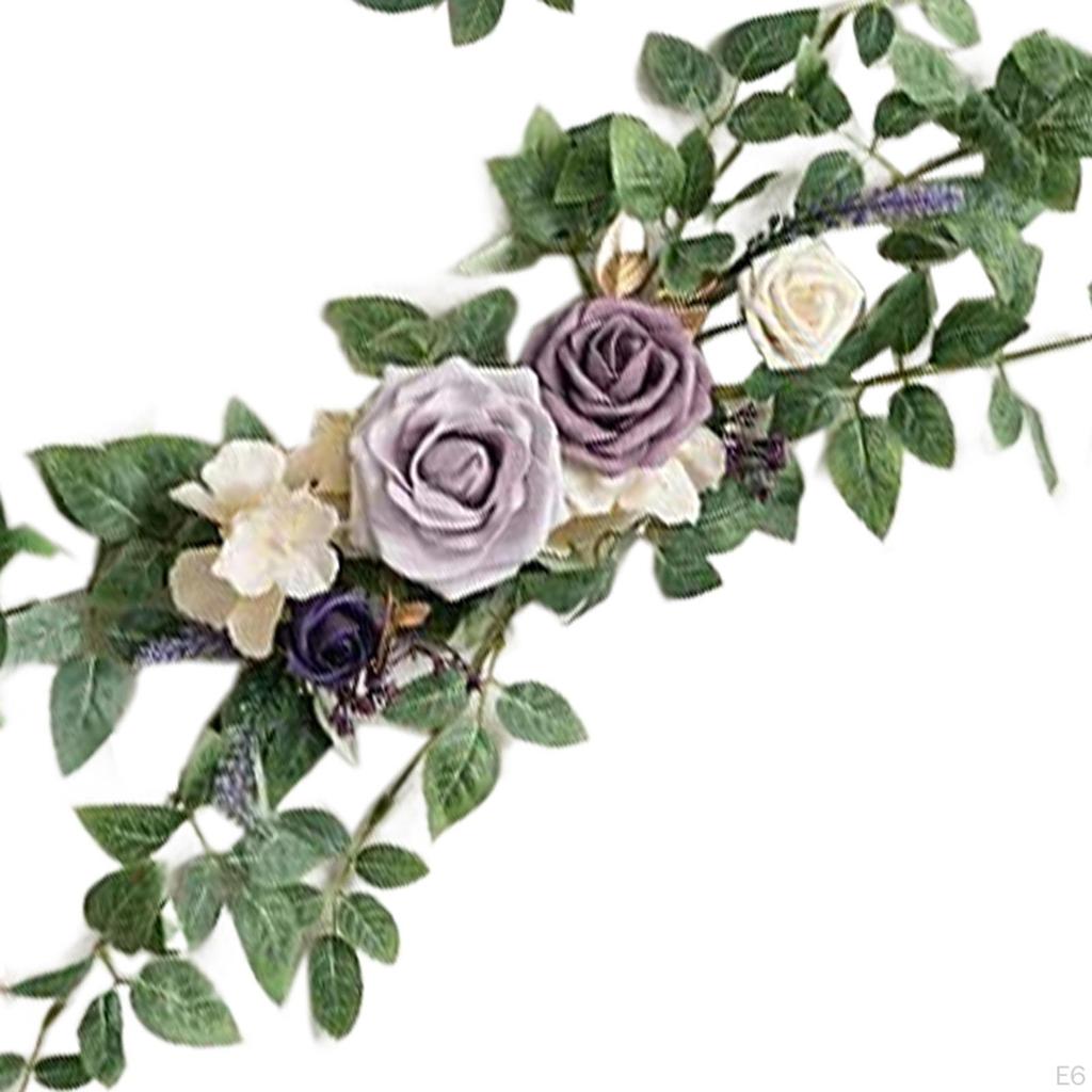 2pcs Wedding Aisle Chair Decorations, Artificial Rose Floral Back Flower Pew Flowers