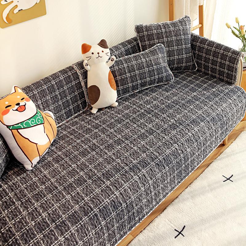 Pure Cotton Four Seasons Nordic Four Seasons Cotton Sofa Cushion Cushion Pure Cotton Sofa Cover Sofa Cover Machine Washable
