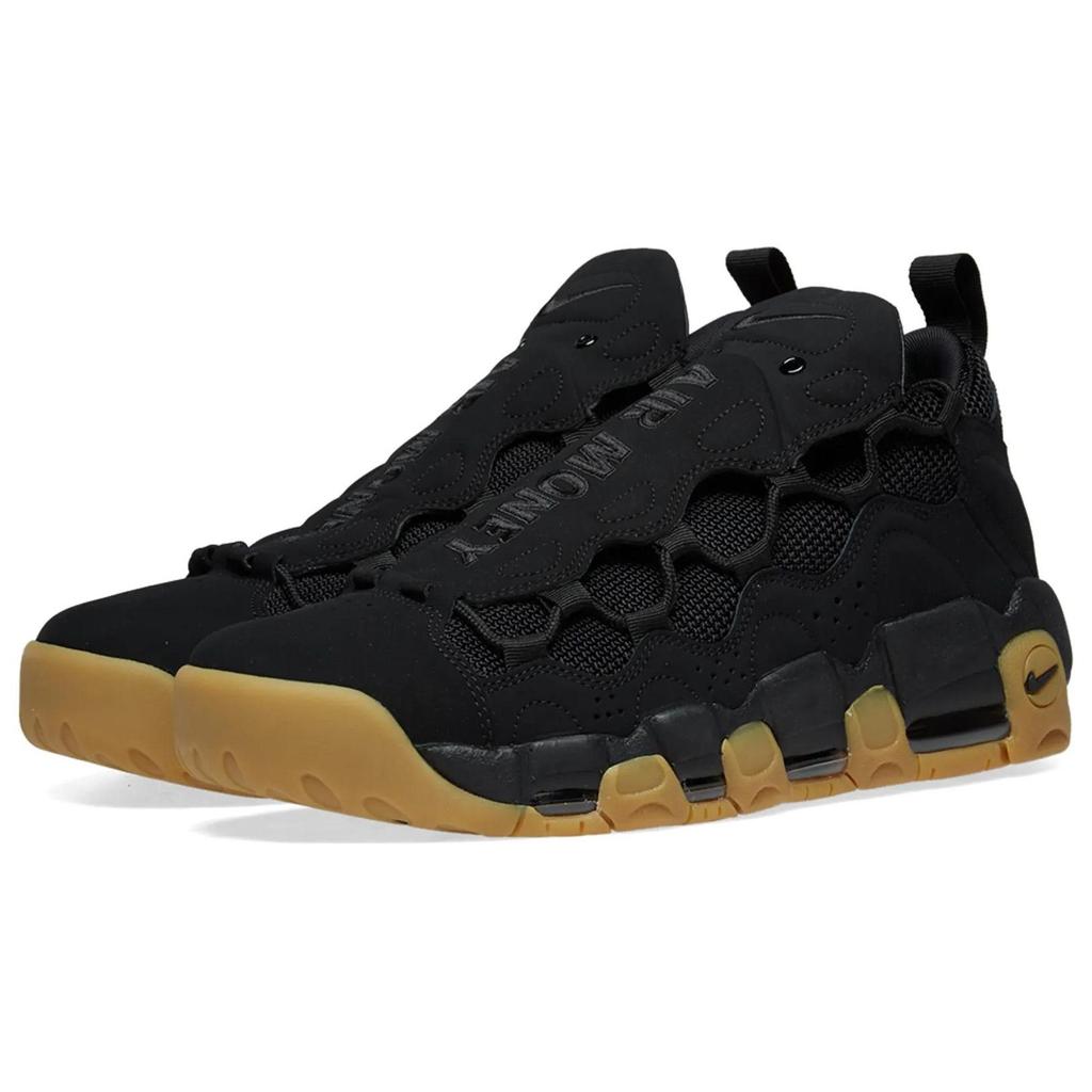 Nike Air More Money SE Black Gum Mid Top Vintage Basketball Shoes Black Unisex AQ9350-001