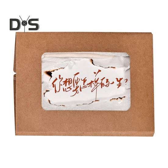 

Поздравительная открытка своими руками с горящим рождественским пламенем, поздравительная открытка со спичками, конверт для подарка на день рождения, годовщину праздника жёлтый