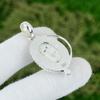 Solar Moss Opal Stone Bezel Engagement Daughter Anniversary Pendant 925 Silver