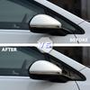 Dreieckige Lamellen für Seitenfenster für VW Golf 7 MK7 MK7.5 2013- Seitenblenden Abdeckung Zierleiste Aufkleber Lüftung Carbon Autozubehör