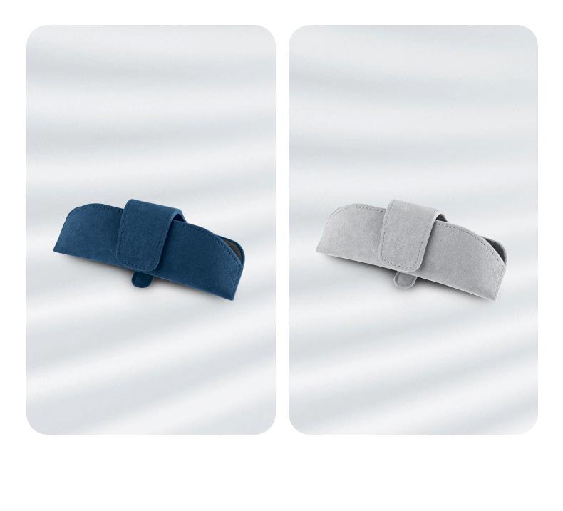 Car Sun Visor Suede Sunglasses Storage Box Clip