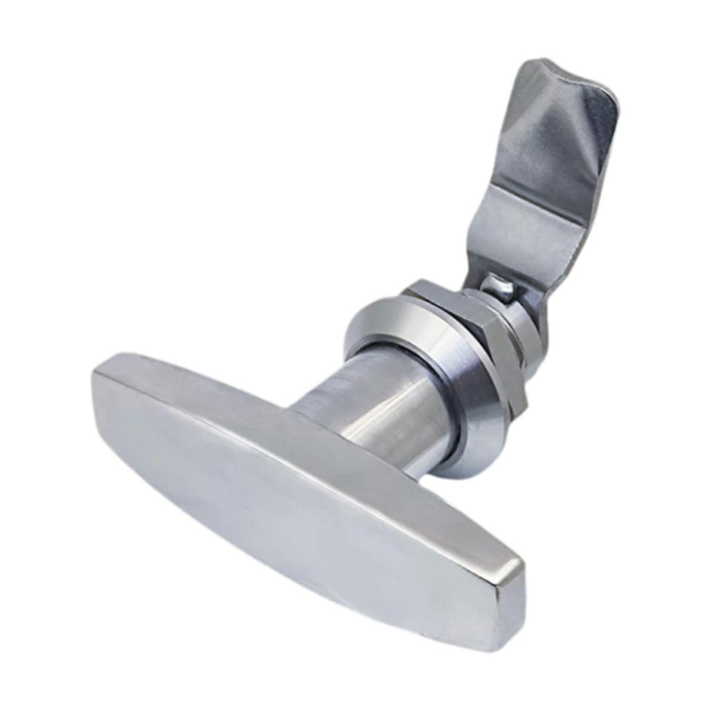 T Handle Door Lock Latch Stainless Steel Multifunctional Easily Install for Cabinet Drawer Replacement Accessories