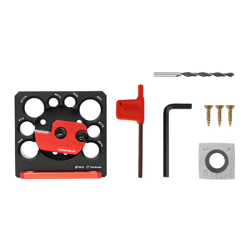 Adjustable Dowel Maker Metric 8mm-20mm with Carbides lade Electric Drill Milling Dowel Round Rod Auxiliary Tool