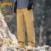 JEEP Men's 100% Cotton Summer Straight-Leg Casual Pants