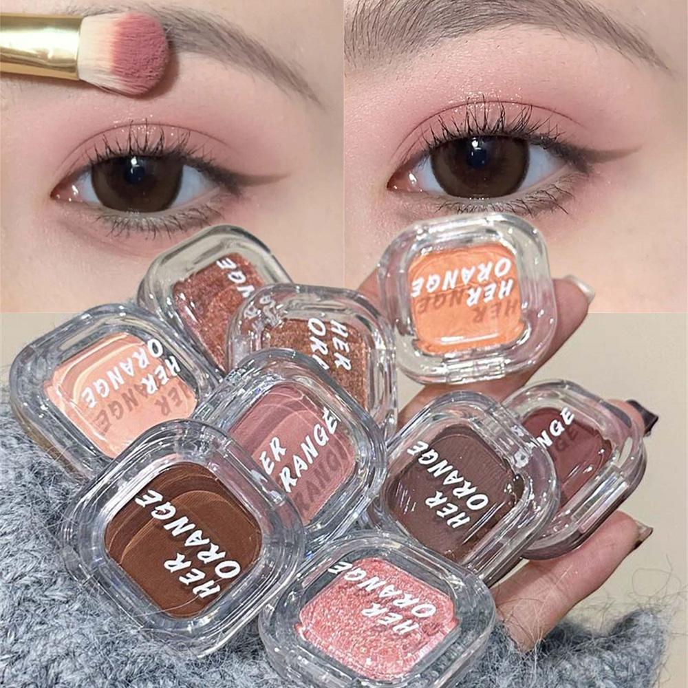 Monochrome Eyeshadow Palette Matte Wine Red Brown Eye Shadow Smoky Pearl Glitter Earth Low Saturation Highlighter Eye Makeup