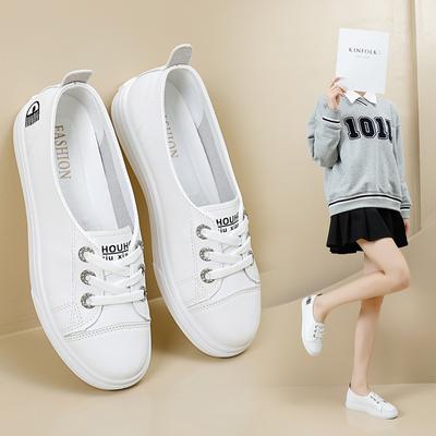 Women Lace Up Platform Sneakers Comfortable Casual Fashion Sneaker Walking Shoes Athletic Workout Gym Low-Top Shoes for Women Faux Leather Sneaker