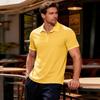 Herren Golfshirt Lässig Sport V-Ausschnitt Gerippter Kragen Kurzarm Mode Lässig Farbe Einfarbig Frühling & Sommer Reguläre Passform