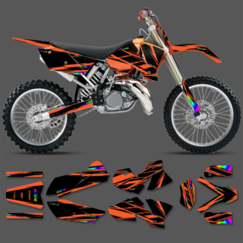 PowerZone Custom Team For KTM 2003 2004 SXF 2004 EXC Motorcycle  Graphics Decals For 3M Stickers Kit  Stickers 012