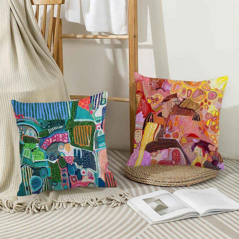Art JonathanGemmell Pillow Case Office Cushions Suitable For Sofa Car Bedroom Decorative Cushion Cover