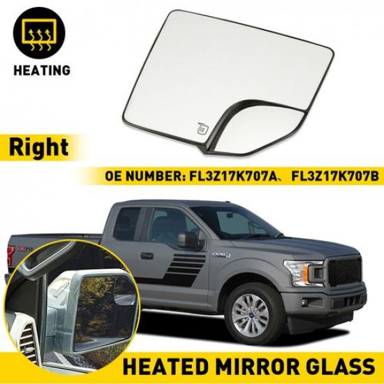 For Ford F150 Right Pickup Side Mirror Passenger Glass Replacement 2015- HOT