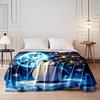 Animals Under A Warm Moon and Starry Sky Print Blanket Children Adult Blanket Soft and Warm Bedding for Home Sofa Travel