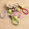Tennis Charms Bag Pendant Tennis Pendant Sport Key Ring Car Key Ring Tennis Racket Keychain