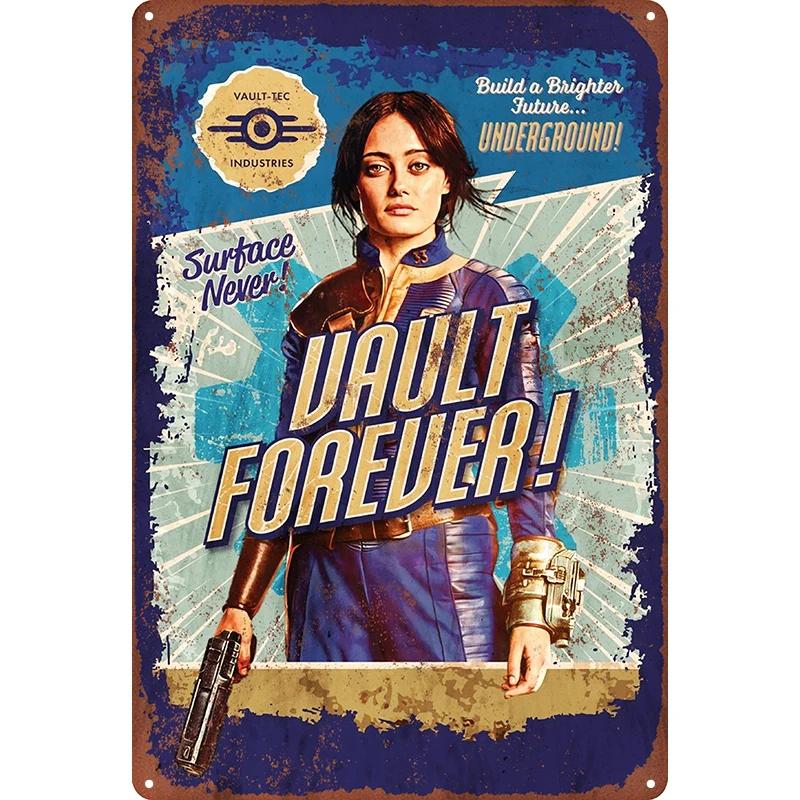 1 Stück Metall-Wandkunst, Vintage-Blechschilder, Dekorationsschilder im Retro-Stil für Spielzimmer, Zuhause, Bar, Poster, Männerhöhle, 7,8 x 11,8 Zoll