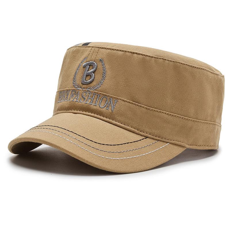 Autumn Hat Personality Spring and Autumn Flat Top Hat Alphabet Baseball Cap Outdoor Street Embroidery Cap