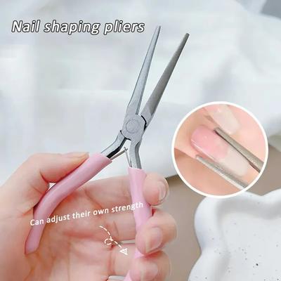 Paznokcie akrylowe Pincher szybkie przedłużanie budynku porady klipy narzędzia do Manicure kształtowanie paznokci pęsety C krzywa narzędzie do zaciskania forma żelu UV