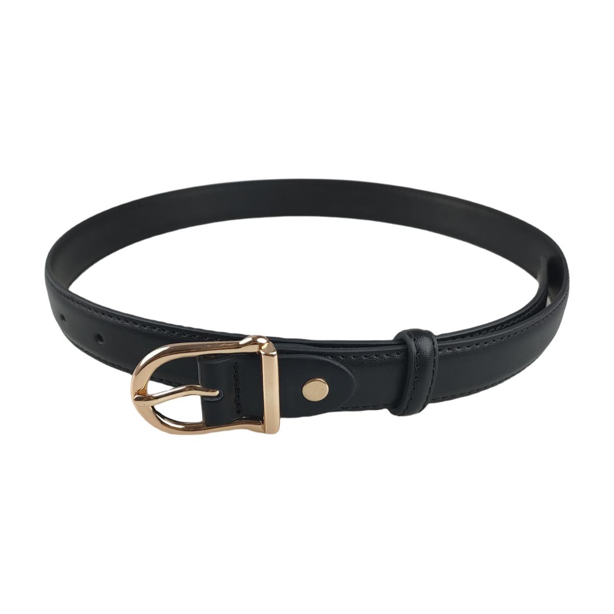 

Новый корейский стиль в стиле инс с поясом, с универсальными и модными декоративными джинсами и ретро облегающими брюками 80-100cm