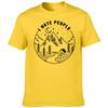 I Hate People Print T Shirt Love Camping Funny Vintage Short Sleeve Shirts Streetwear Comfortable Crew