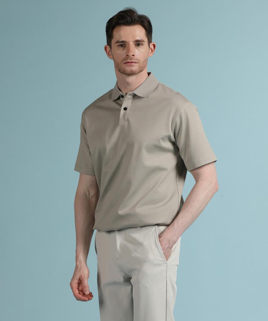 PANICALE Beige Lyocell Blend Polo Shirt