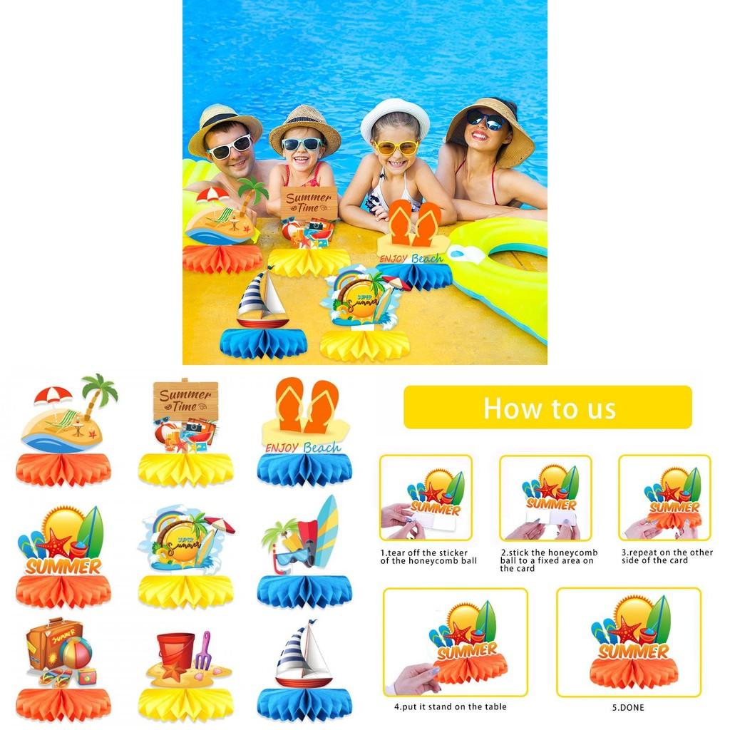 Summer Honeycomb Hawaiian Accessories For Party Venue And Decorations Event