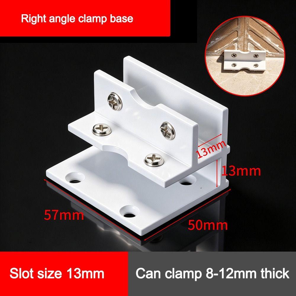 Heavy Duty Aluminum Corner Clamps Aluminum Alloy Glass Tile Fixing Clip  Furniture Accessories