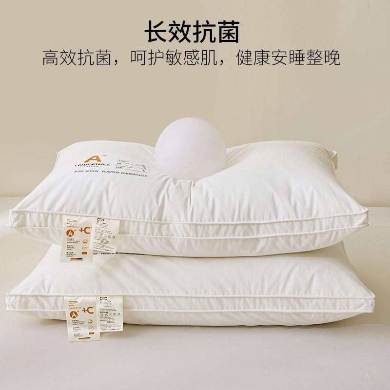 100% Cotton Pillow Core Set Students Dormitory Adult Home Hotel Sleep Support Neck Care