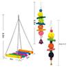 6pcs Bird Parakeet Cage Chewing Toy Ladders Swing Colorful Hanging Bell Pet Cockatiel Toys For Macaws Parrots