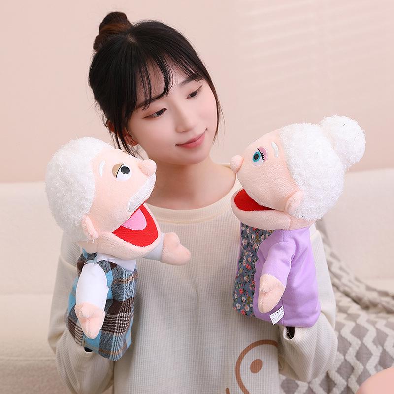 Movable Mouth Plush Hand Puppet for Kids' Performance