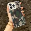 Print Camouflage Pattern Phone Case For iPhone 13 14 11 12 15 16 Pro Max Plus X XR XS Mini Colored Silver Protect IMD Hard Cover