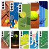 Tennis Sport Phone Case For Samsung Galaxy S26 Ultra S23 S24 S25 Edge S20 FE S21 S22 Plus Soft Print Shell Cover Fundas Galaxy S