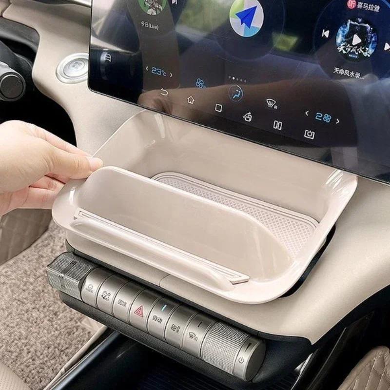 For BYD Dolphin 2024 Atto 1 Central Control Storage Box Screen Instrument Table Accessories Interior Storage
