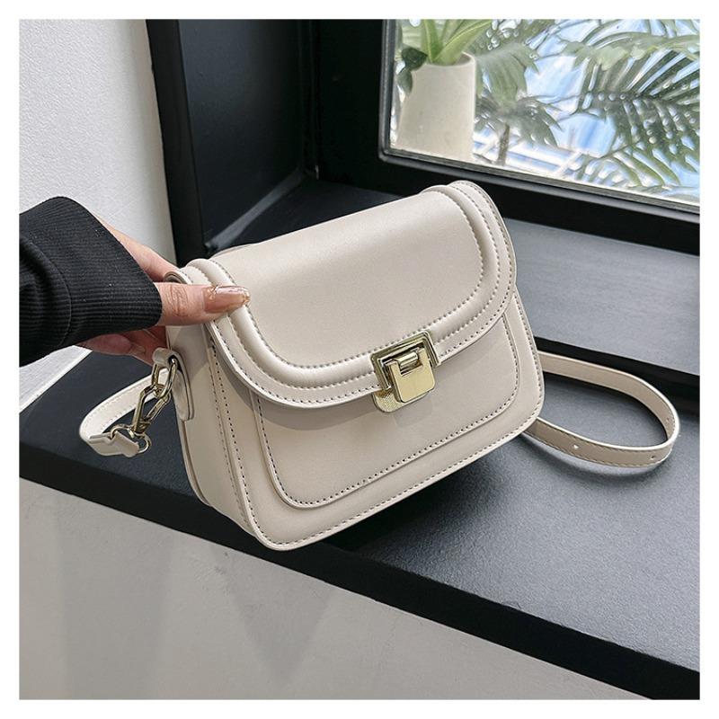 Contrasting color bag women's popular new trendy fashion shoulder bag versatile messenger small square bag