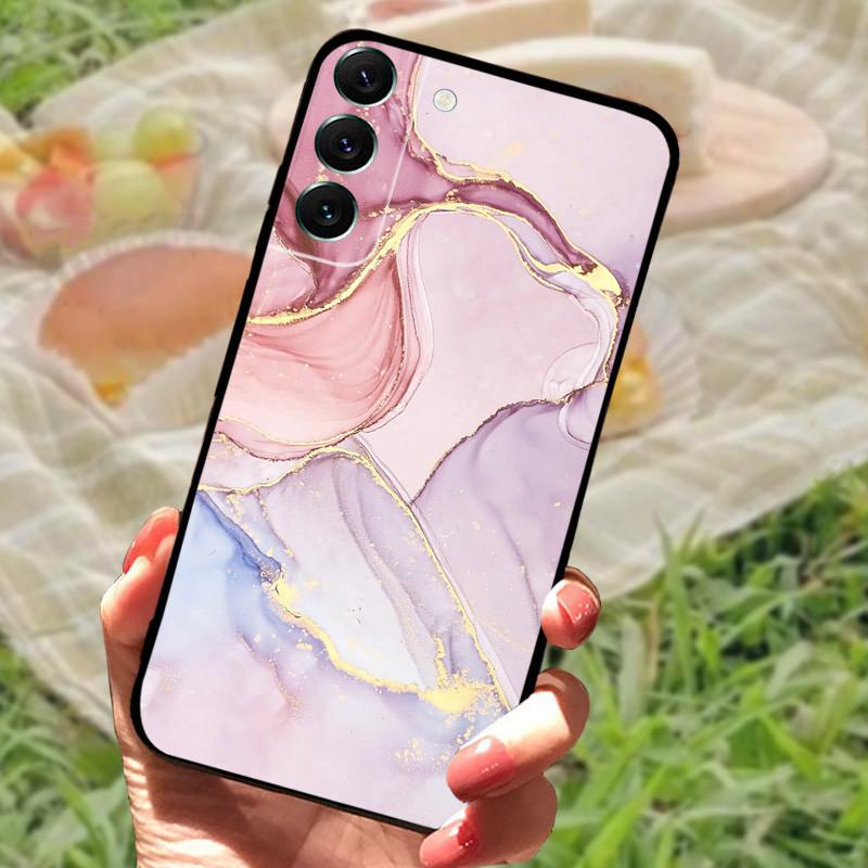 Case For Samsung Galaxy S22 Ultra Coque S22 Plus Full Protective Silicone Cartoon Painted Fundas Cover For Samsung S 22 Fundas