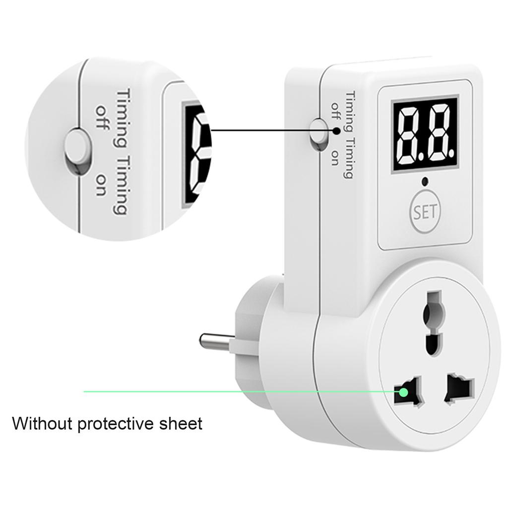 Minute Timer Socket European Standard Plug Universal Socket 2 Digits Timer Socket AL09-2D ...
