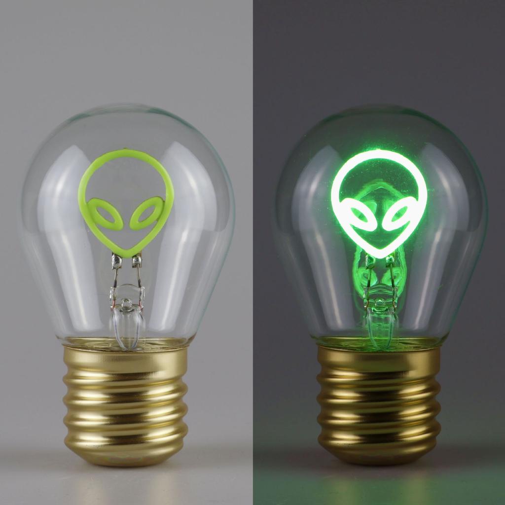 Niedliches Cartoon LED-Glühbirne Nachtlicht, Wiederaufladbar, Bunte Dekorative Tragbare Lampe