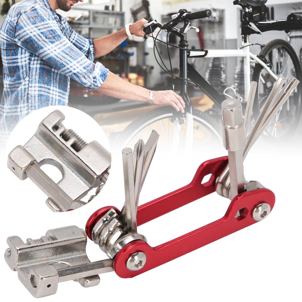 Multifunktions-Mountainbike-Reparaturwerkzeug-Kombination Wartung mit Kettennieter